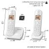 טלפון אלחוטי + שלוחה אחת Panasonic פנסוניק  דגם KXTGC412MBW