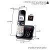טלפון אלחוטי + משיבון פנסוניק Panasonic דגם KXTG6821MBB