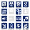  טלפון אלחוטי עברית 2 שלוחות פנסוניק Panasonic דגם KX-TGD313MBB