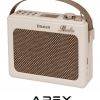 רמקול נייד משולב APEX רדיו בעיצוב רטרו דגם AP1210