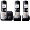 טלפון אלחוטי בעברית + 2 שלוחות פנסוניק Panasonic דגם KXTG6813MBB