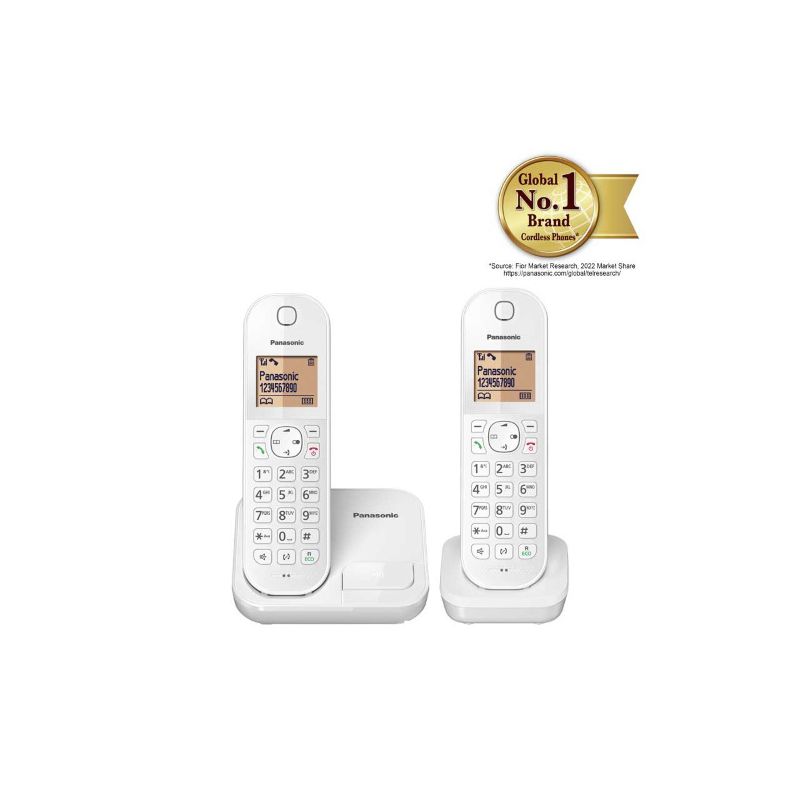 טלפון אלחוטי + שלוחה אחת Panasonic פנסוניק  דגם KXTGC412MBW