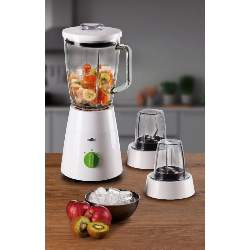 בלנדר מזכוכית 3 ב-1 Braun JB0153WH