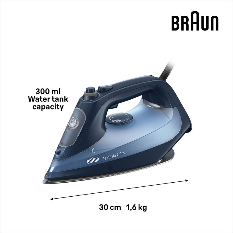 מגהץ אדים בראון BRAUN דגם SI7160BL 