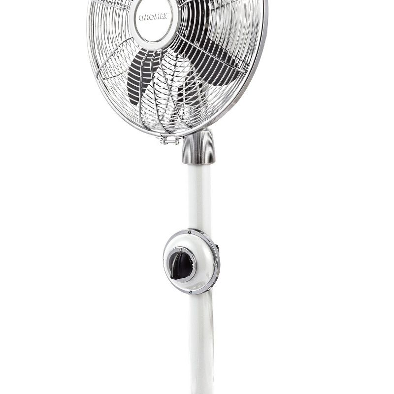 מאוורר עמוד 12 אינץ׳ רטרו מתכתי כרומקס CHROMEX דגם CH8040W