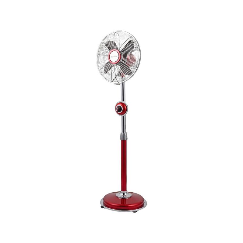 מאוורר עמוד 12 אינץ׳ רטרו מתכתי כרומקס CHROMEX דגם CH8040R