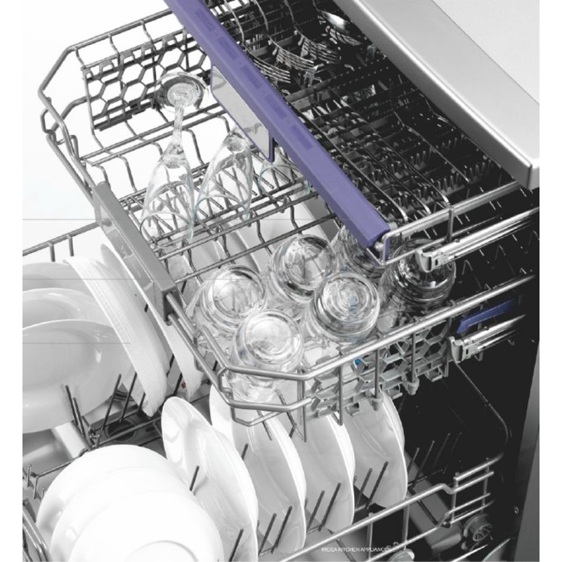 מדיח כלים רחב 14 מערכות כלים GR-2114-DWB נירוסטה מושחרת 