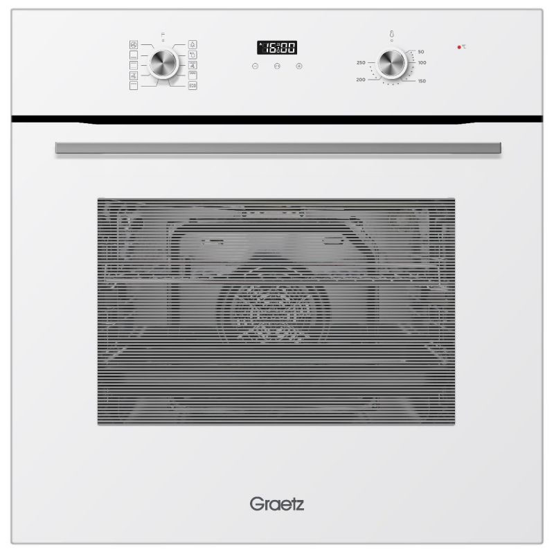  GRO-5871-W תנור בנוי טורבו טיימר דיגיטלי זכוכית לבנה