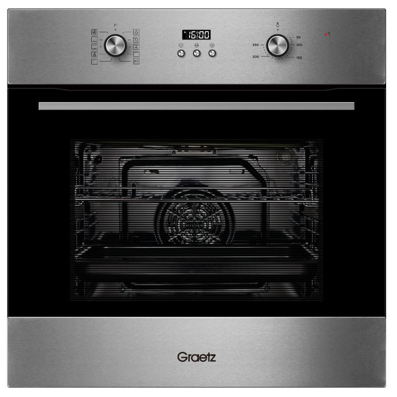  GRO-5872-S תנור בנוי טורבו טיימר דיגיטלי נירוסטה